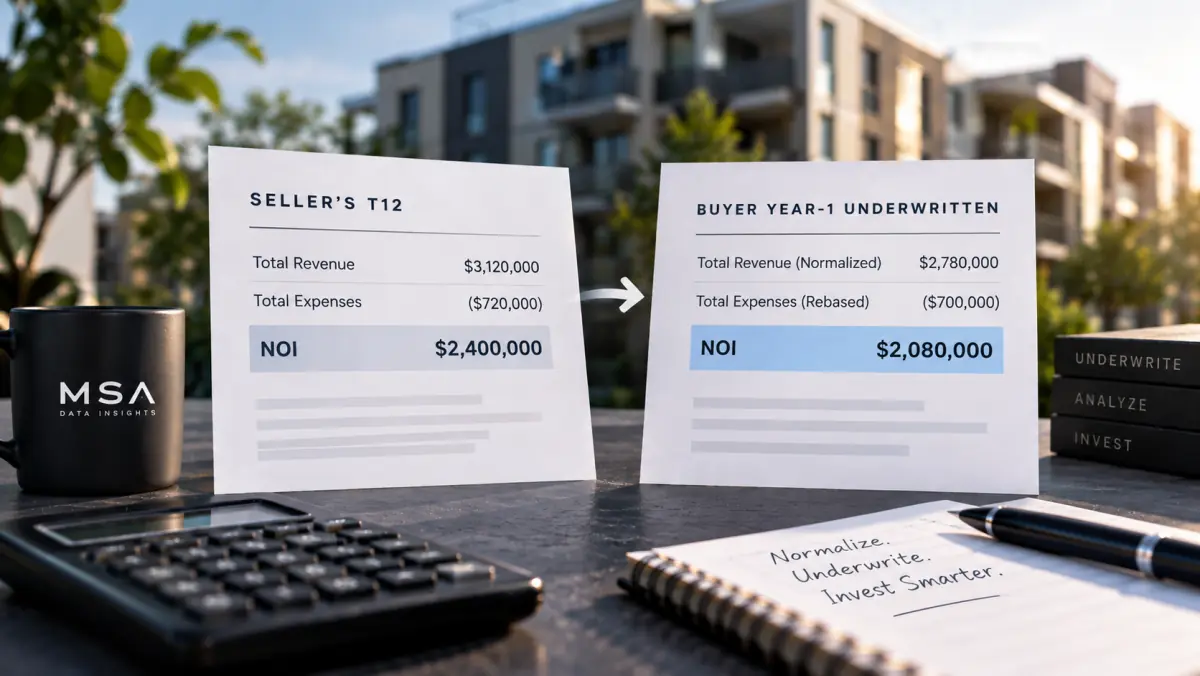 The Seller’s T12 Is Not Your Underwriting: How to Normalize Multifamily NOI